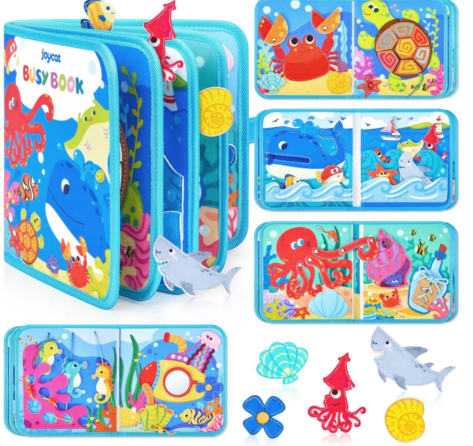 JoyCat Ocean Friends Kids Busy Book