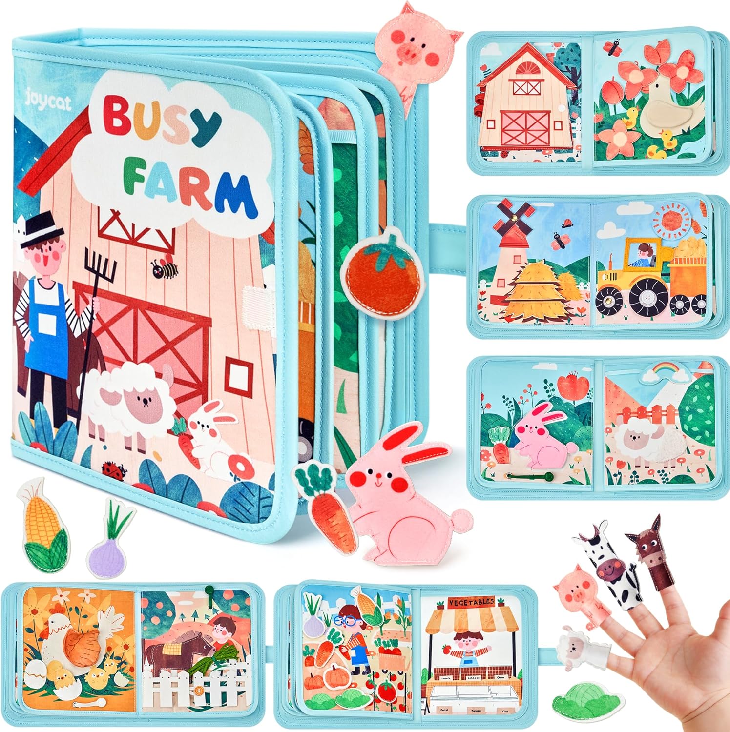 JoyCat Farm Animal Kids Busy Book 2026 new